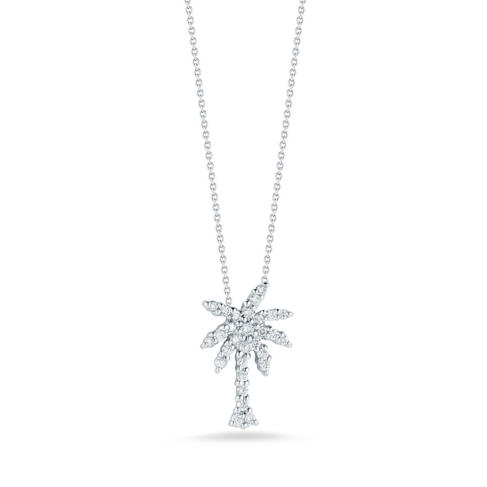 Roberto Coin 18k White Gold Palm Tree Necklace